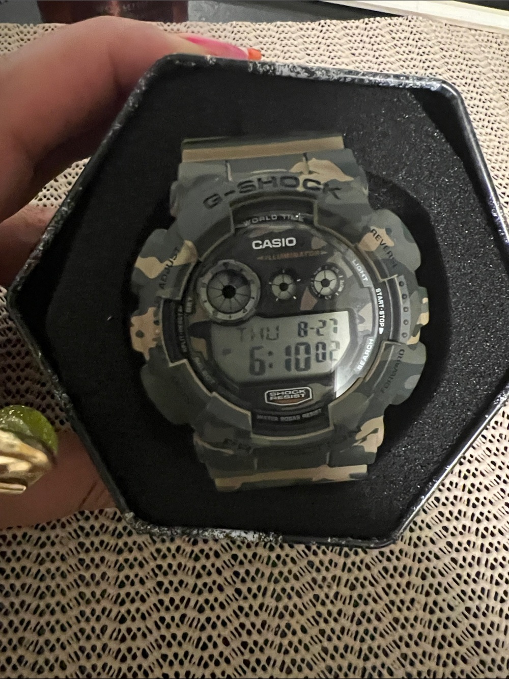 Casio G-Shock Digital Watch - Camouflage Green and Tan